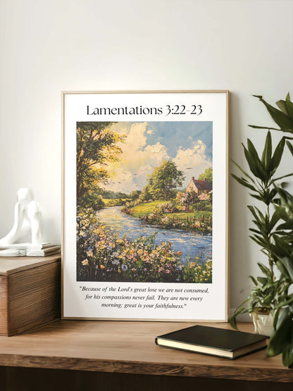 Lamentations 3:22-23 Print
