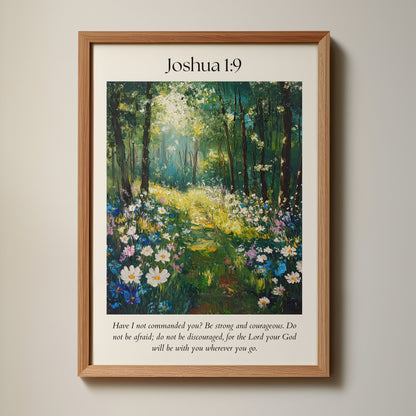 Joshua 1:9 Print