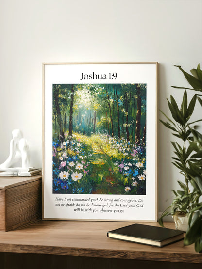 Joshua 1:9 Print