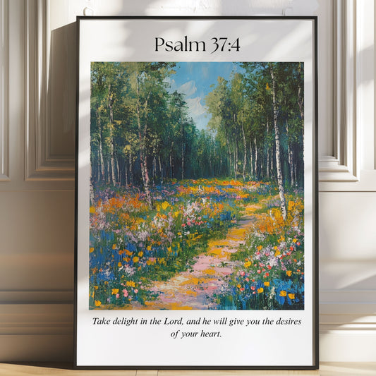 Psalm 37:4 Print