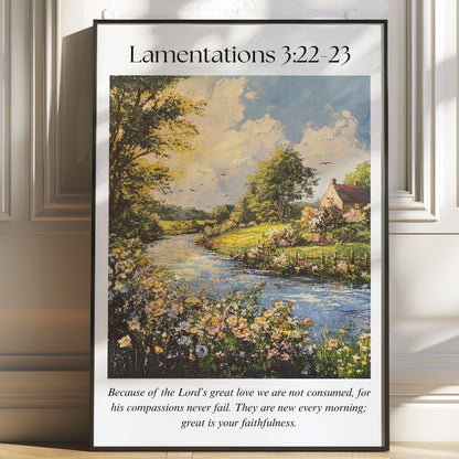 Lamentations 3:22-23 Print